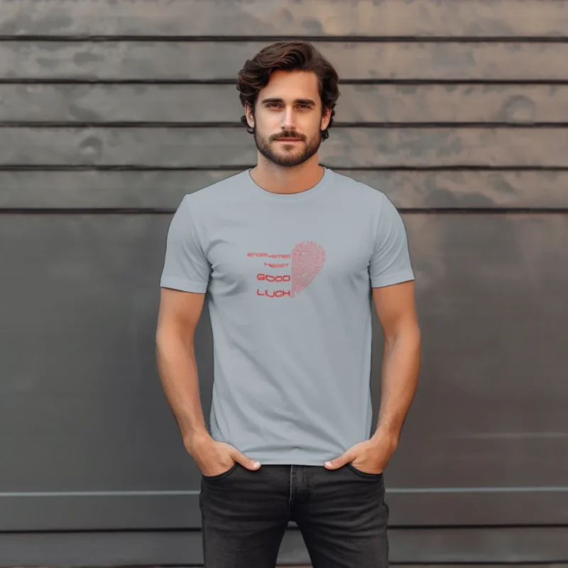 Encrypted Heart Good Luck Unisex T-Shirt