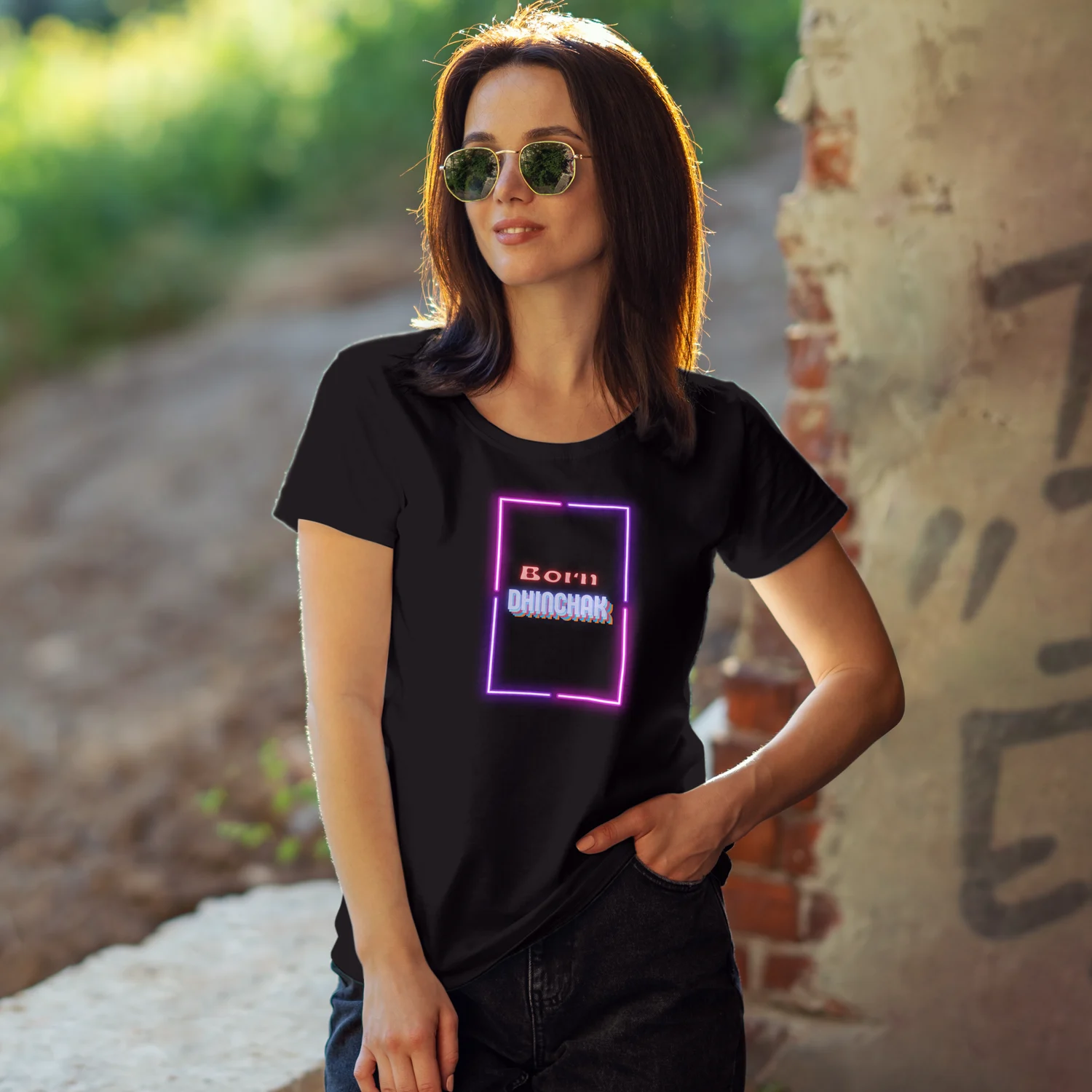 Born Dinchak Printed T-Shirt for Women Born Dinchak Printed T-Shirt for Women