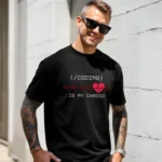 Coding Is My Cardio Printed T-Shirt