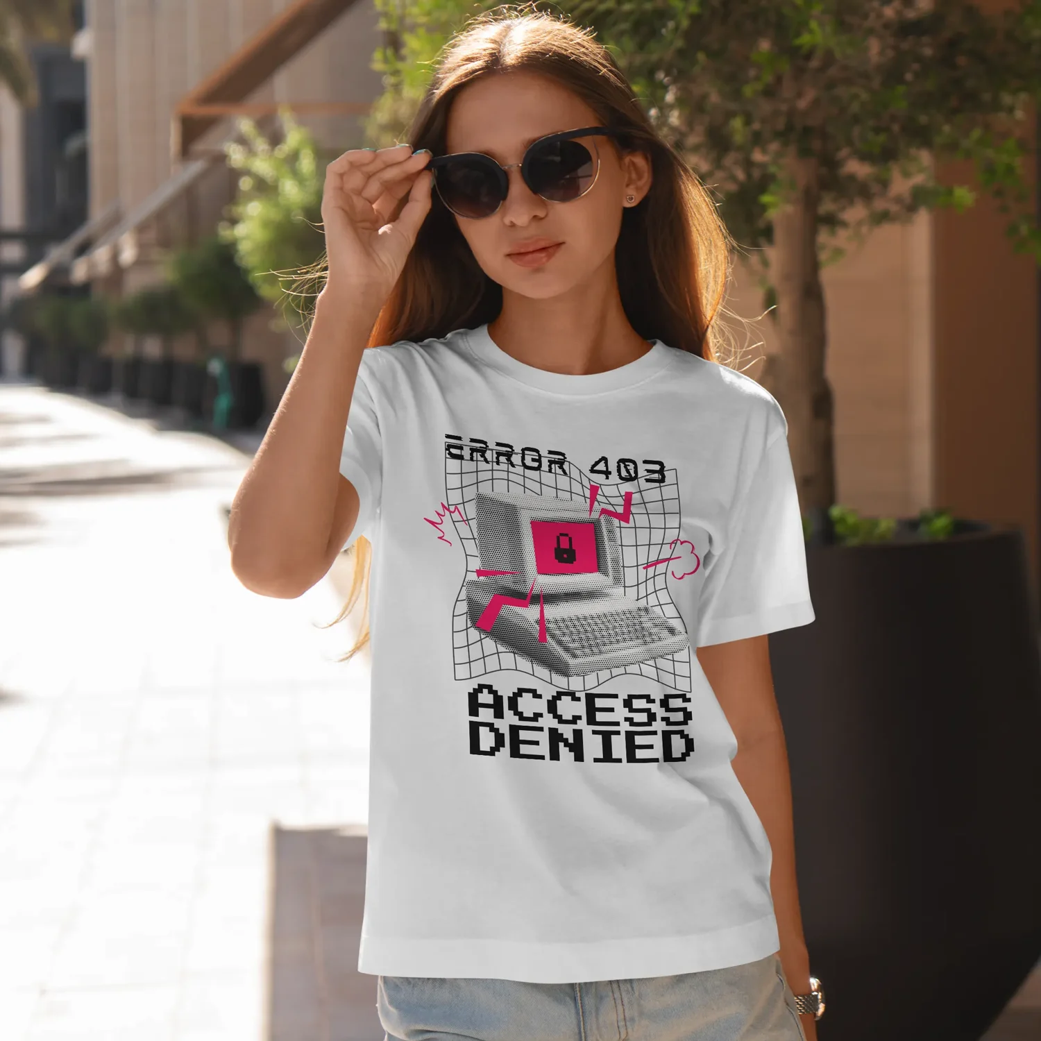 Error 403 Access Denied Printed T-Shirt Error 403 Access Denied Printed T-Shirt