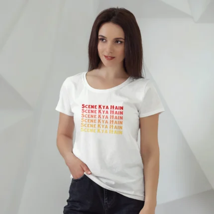 Scene Keya Hai Printed Cool T-Shirt