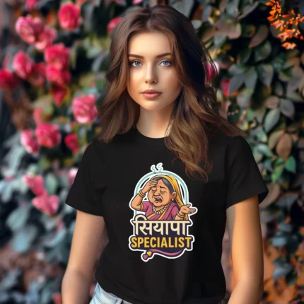 Siappa Specialist Black Trendy T-Shirt