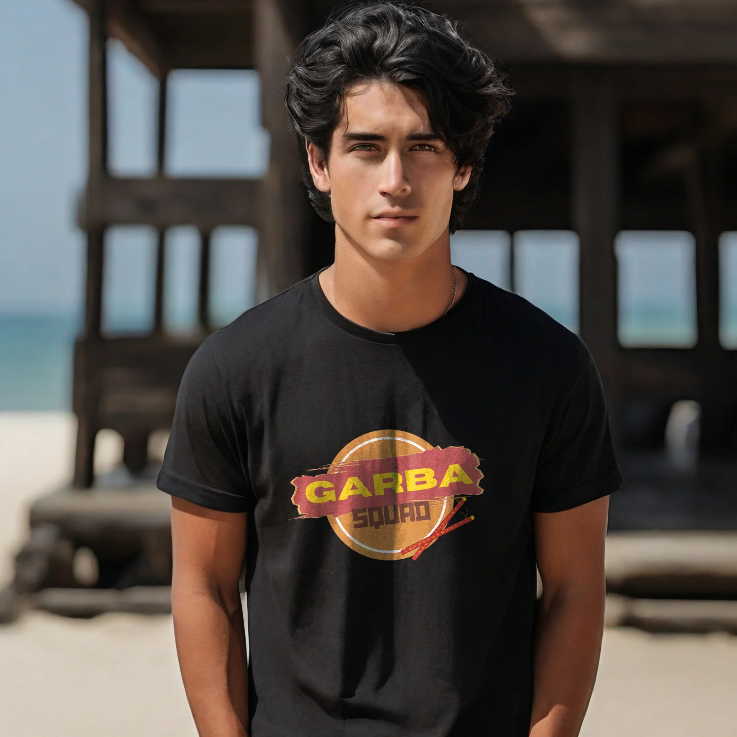 Garba Squard Printed T-Shirt