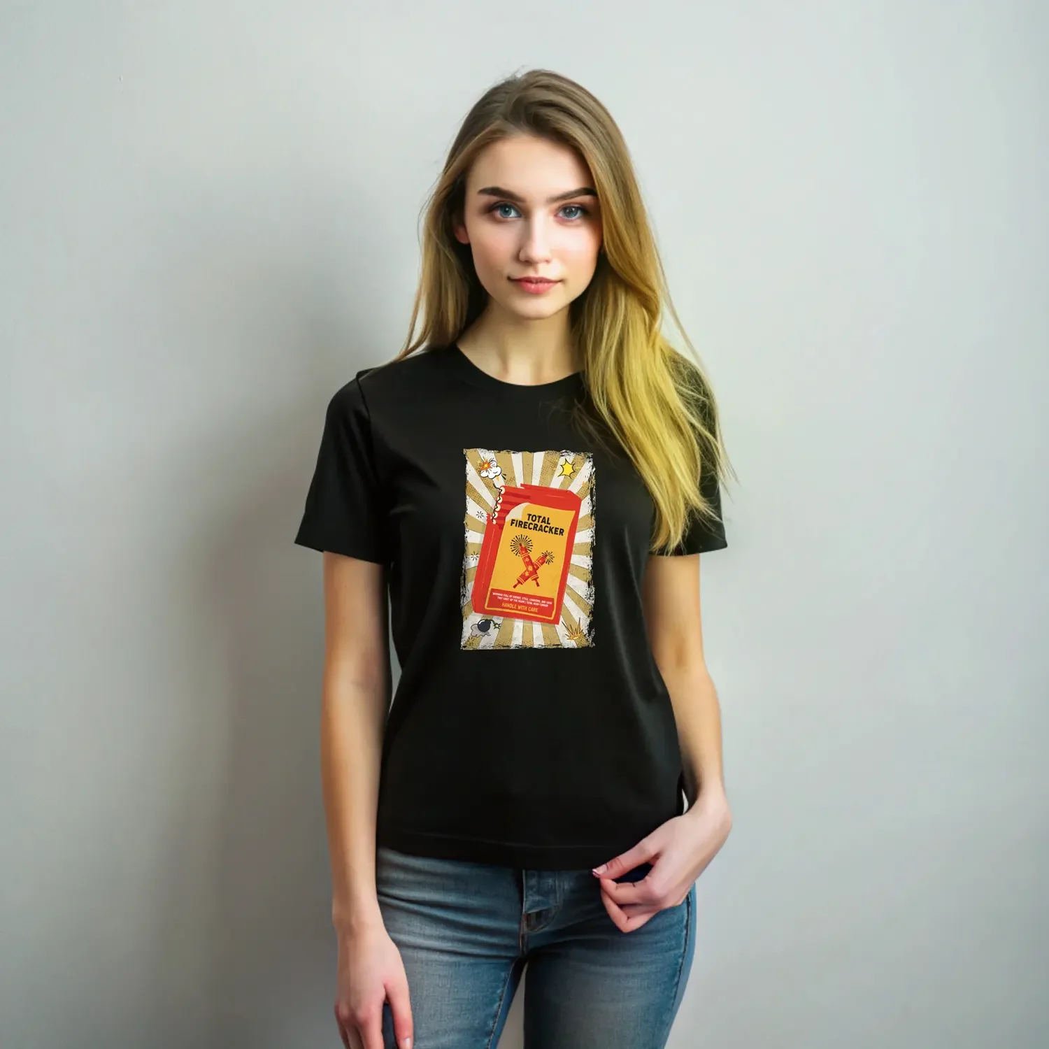 Total Firecracker Printed T-Shirt